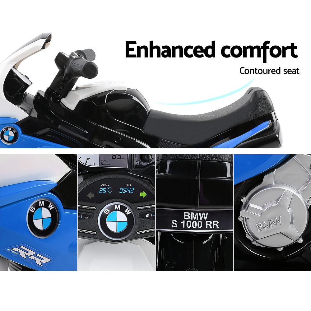 Kids Ride On BMW Licensed S1000RR - Blue Electric Motorbike