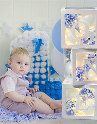 ONE Balloons Box Clear Gift Boxes Gift Birthday Baby Shower Party AU
